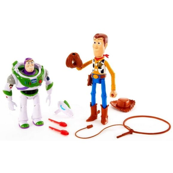 Disney and Pixar Toy Story Woody and Buzz Lightyear  Action Figure Toys 2-Pack - Picture 15 of 15